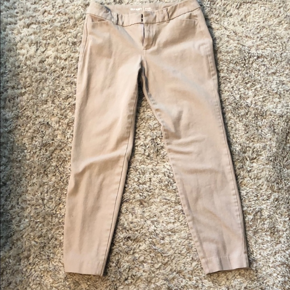 High waisted, tan, pixie pants
